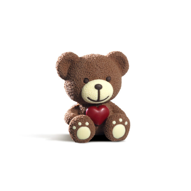 oso grande chocolate corazón