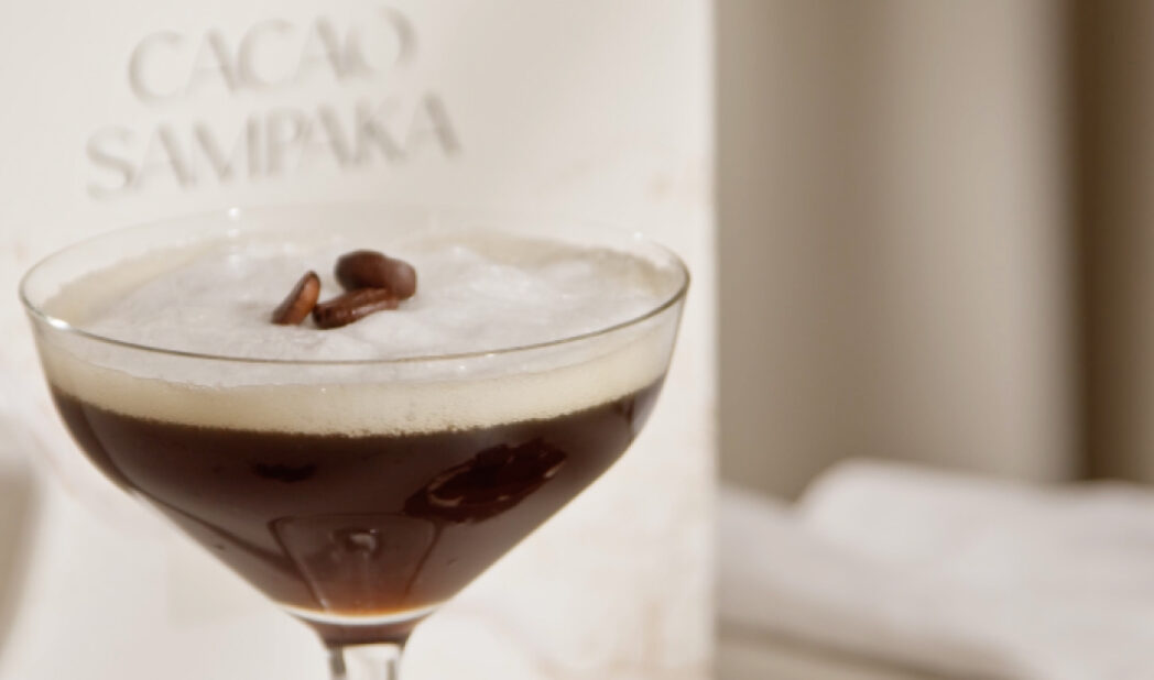 Espresso Martini con bombones de Cacao Sampaka