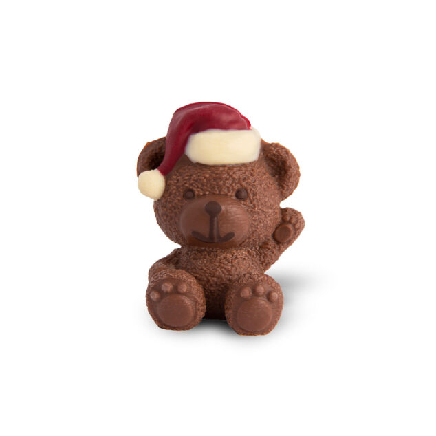 oso mini de Navidad de chocolate con leche